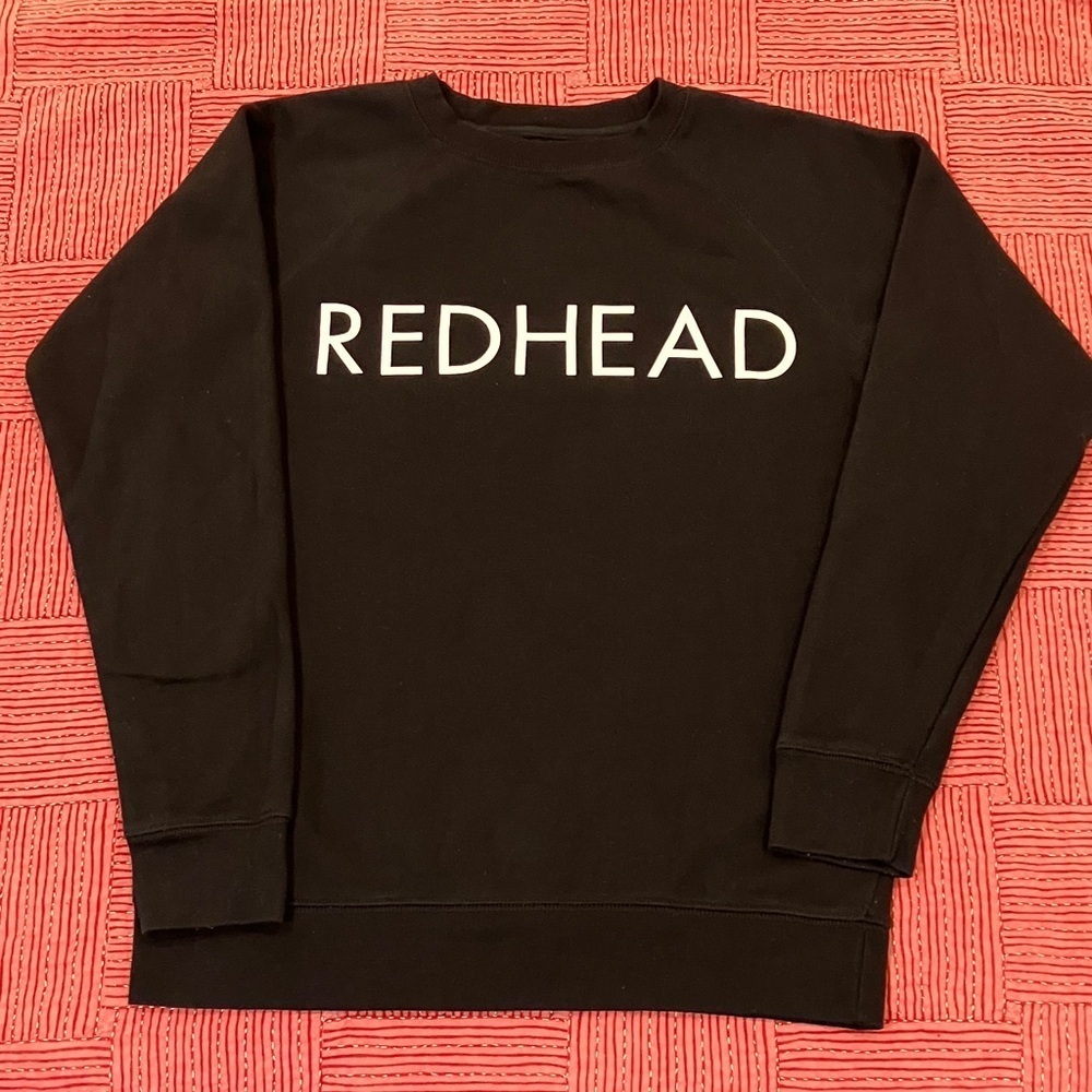 Brunette The Label Black Crewneck Sweater oversized size Small / XS